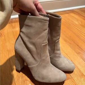 Steve Madden Taupe Heeled Boots